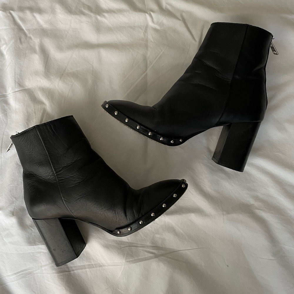 Allsaints Inez studded leather booties